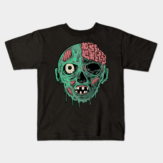 the face Kids T-Shirt by yud art